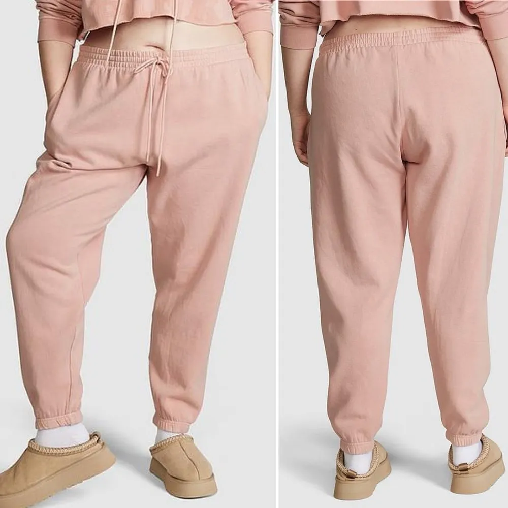 Victoria's Secret Pink Ivy Fleece Slim Sweatpants in Wanna Be Pink - Image 2