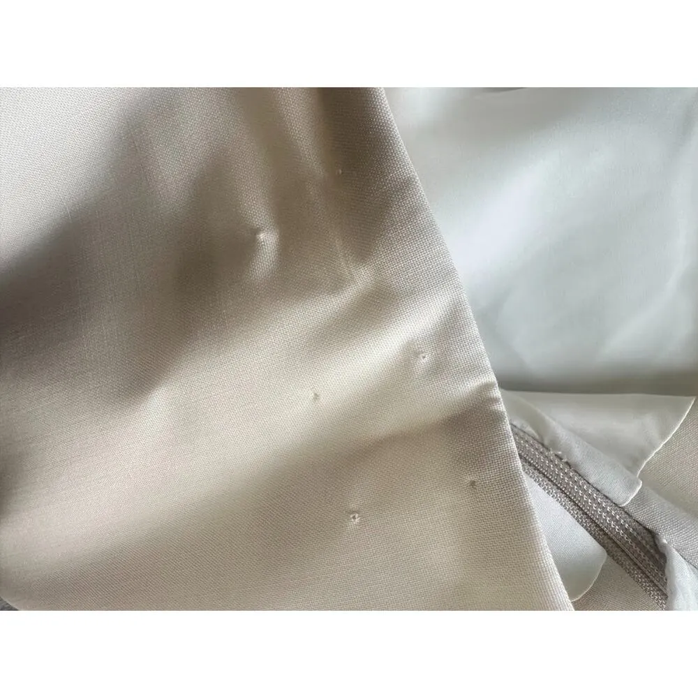 Doncaster Collections Womens Pant Suit 2 Pc Sz 18 Cream Wool Blend Career Office - Image 14