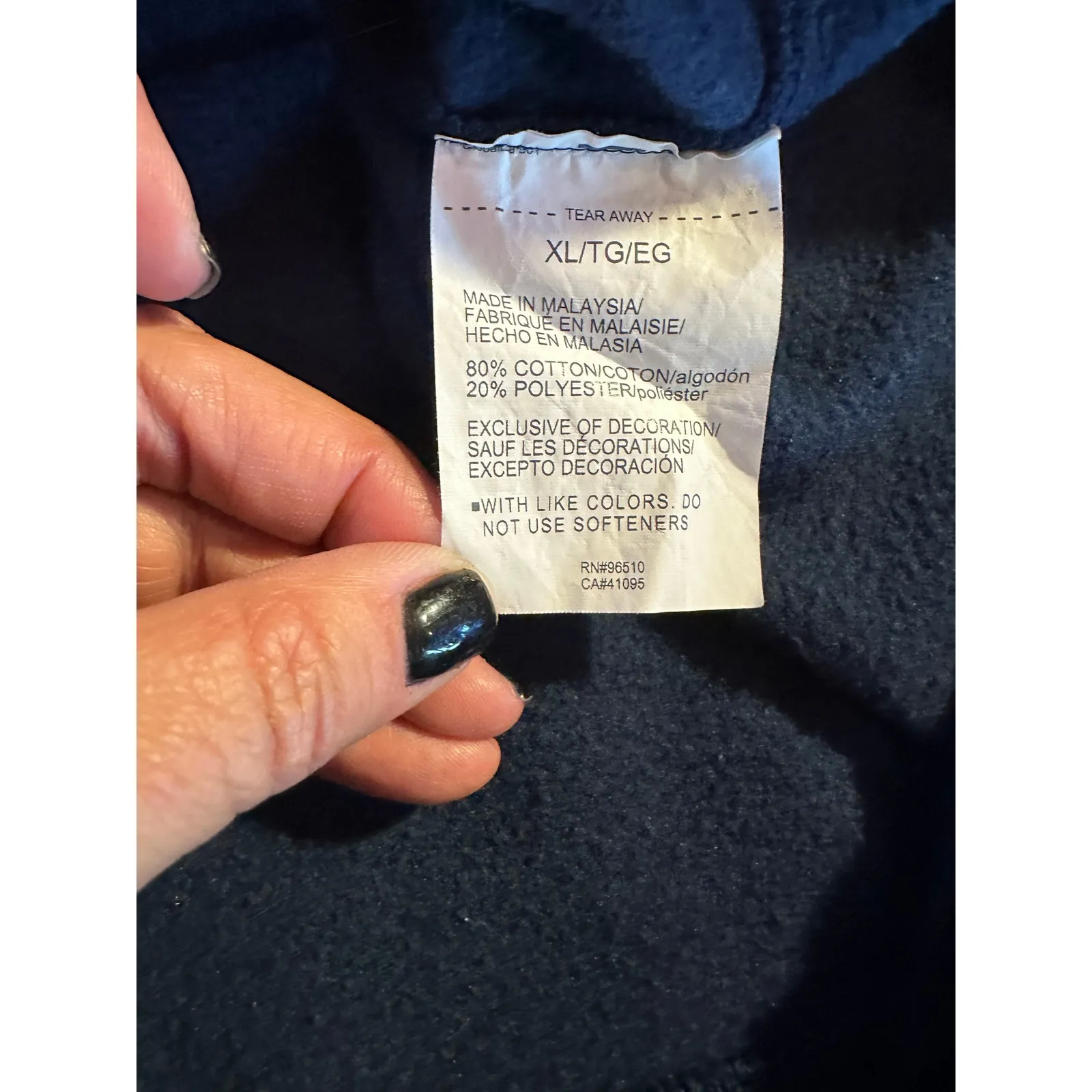 Under Armour Project Rock‎ XL Blue Crew Neck Sweatshirt Pullover - Image 4