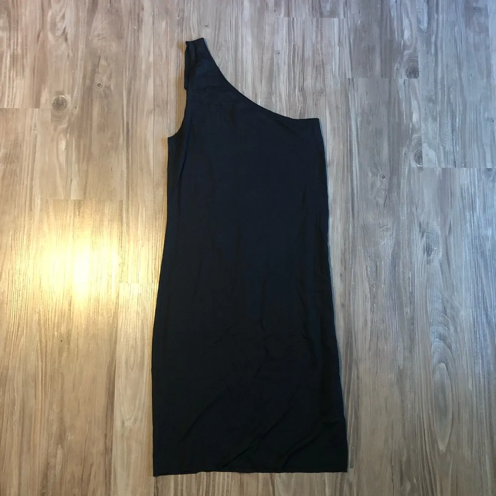 Alice + Olivia One Shoulder Mini Dress Black Small - Image 3