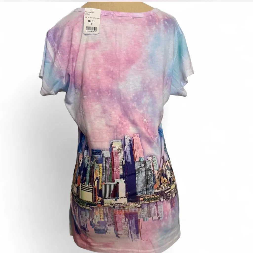 New York City Skyline Graphic Tee Black - Image 5