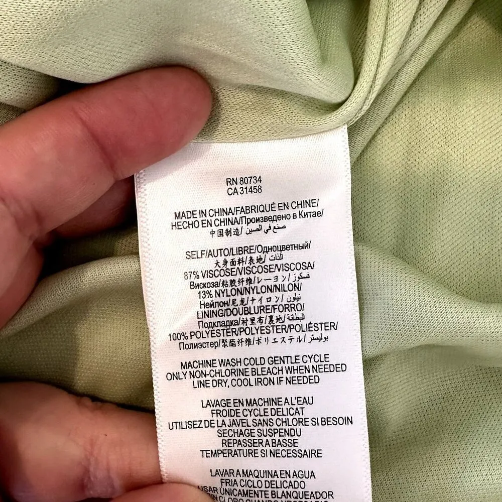 NWT BCBGeneration Melon Ruffled One Shoulder Dress w/Transparent Belt - Size 0 - Image 3