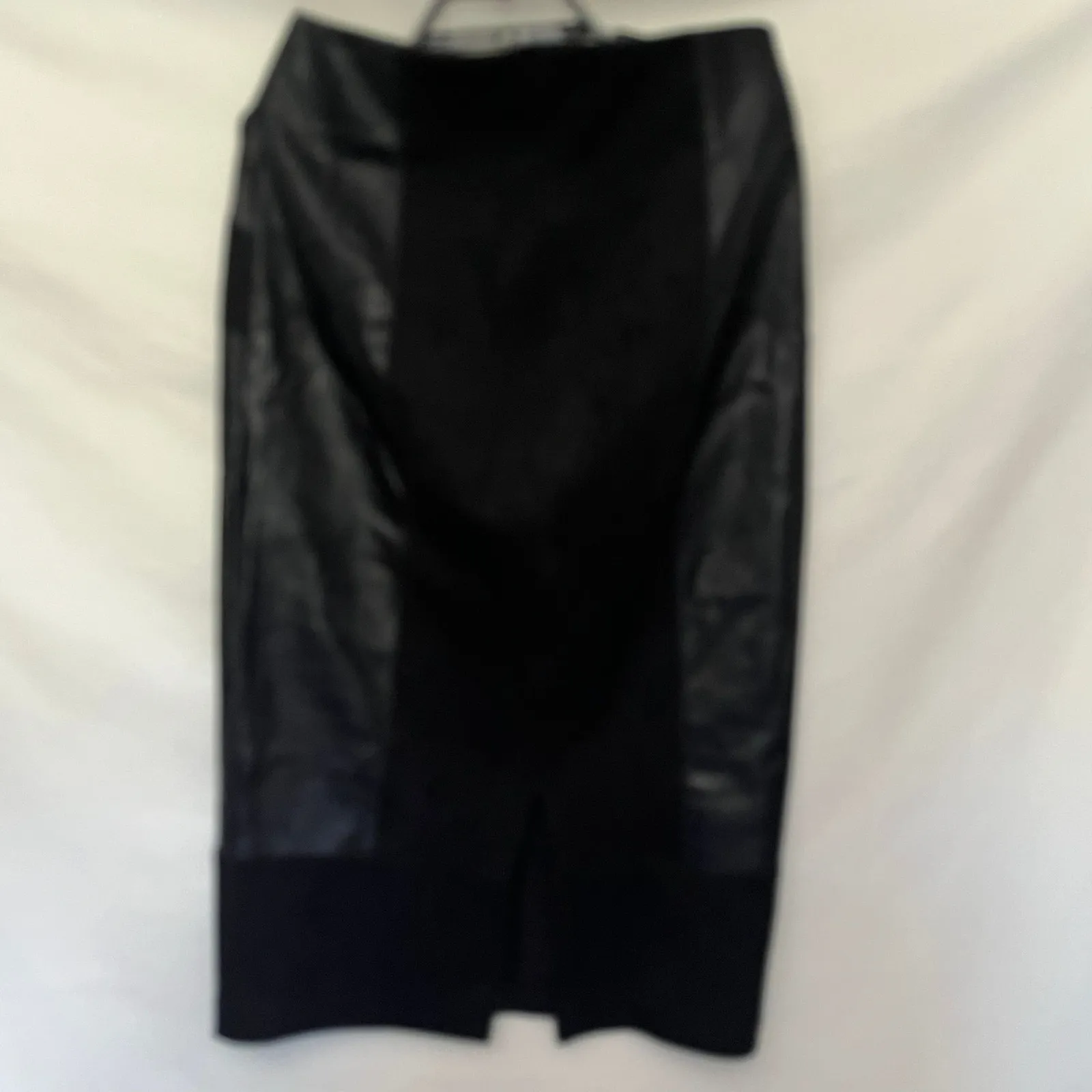 Marc New York Faux Leather Suede Maxi Pencil Skirt Sz XS Goth Y2k Street Rocker - Image 5