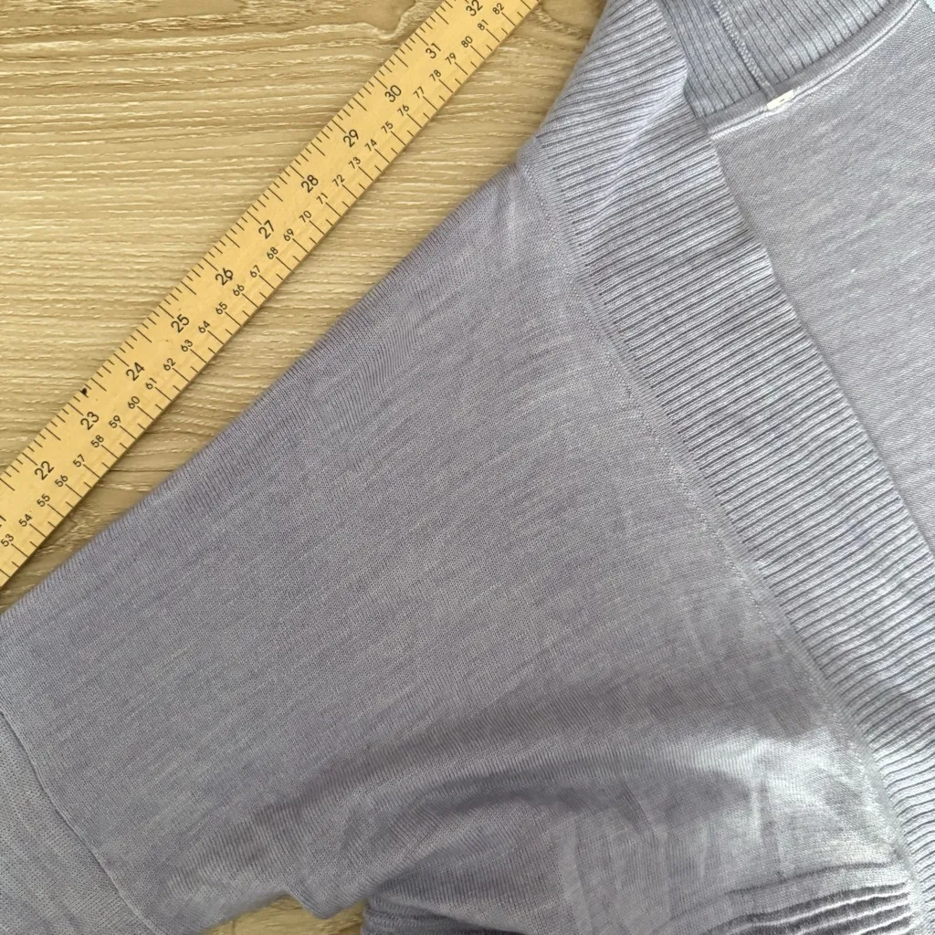 Lululemon 10/12 L/XL Sit In Lotus Open Cardigan Merino Wool Rib Winter Lounge - Image 7