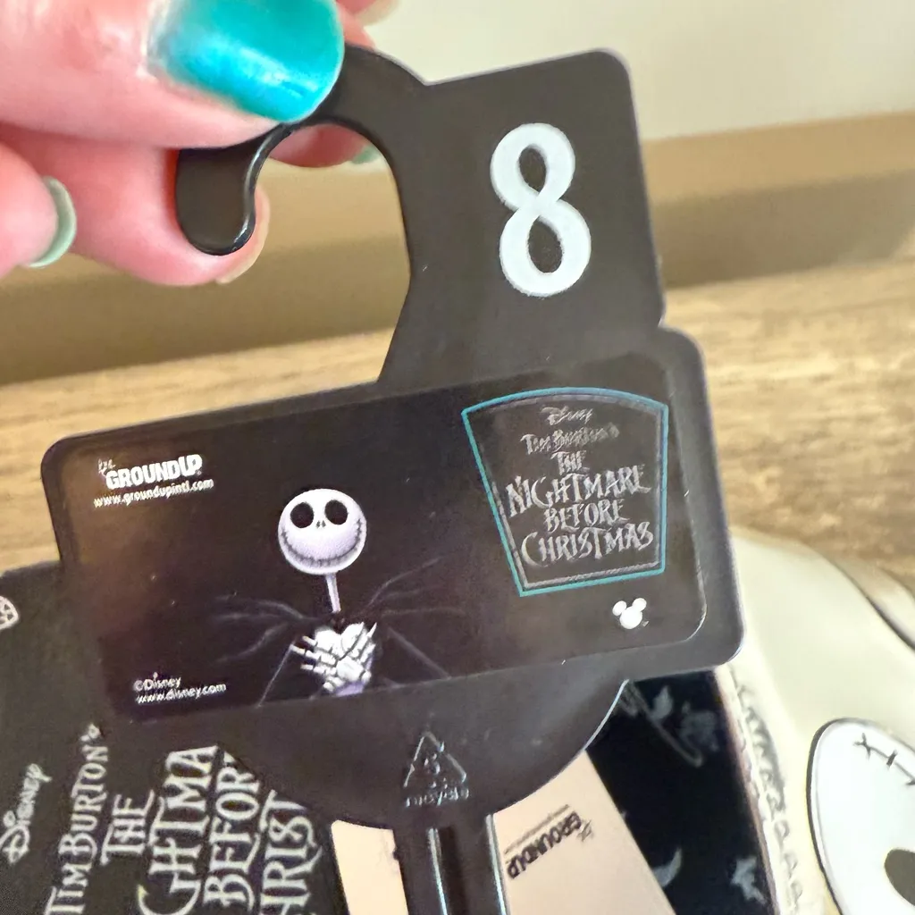 NEW Disney Nightmare Before Christmas Slide Sandals Women’s Size 8 Sally Jack Silver - Image 2