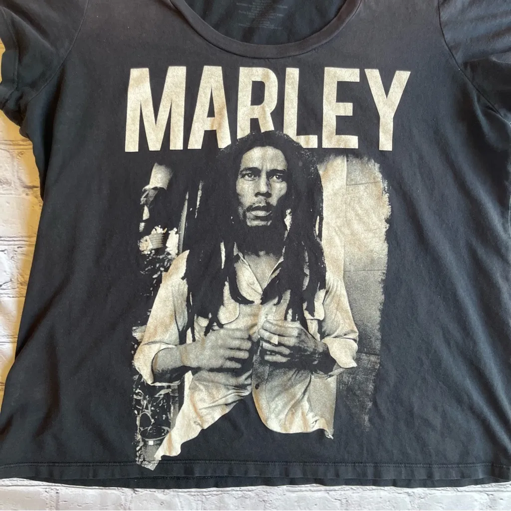Bob Marley Zion Rootswear Tshirt Short Sleeves Reggae Music Festival Top Tee - Image 2