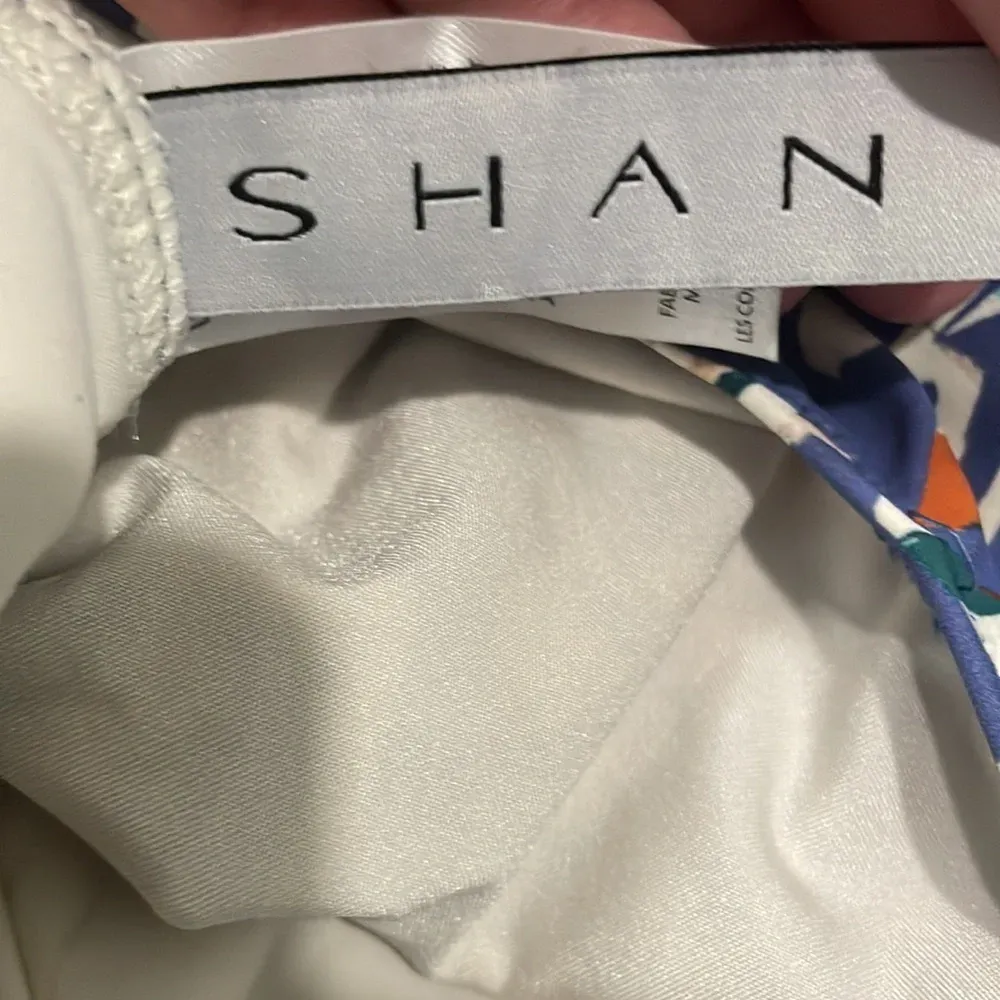 SHAN Tokyo Wrap Swimsuit size 8 Blue - Image 10