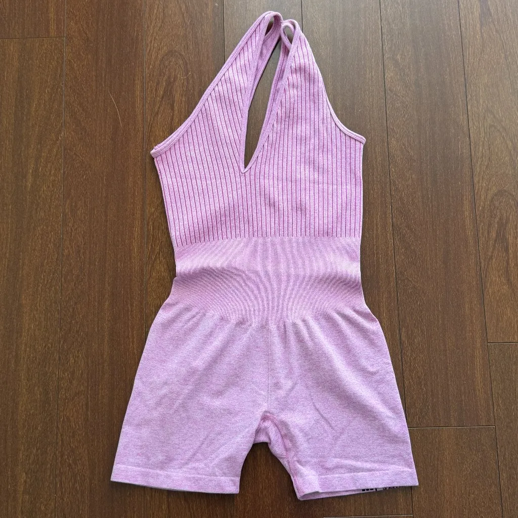 Prozis pink romper jumpsuit workout seamless Size M - Image 2