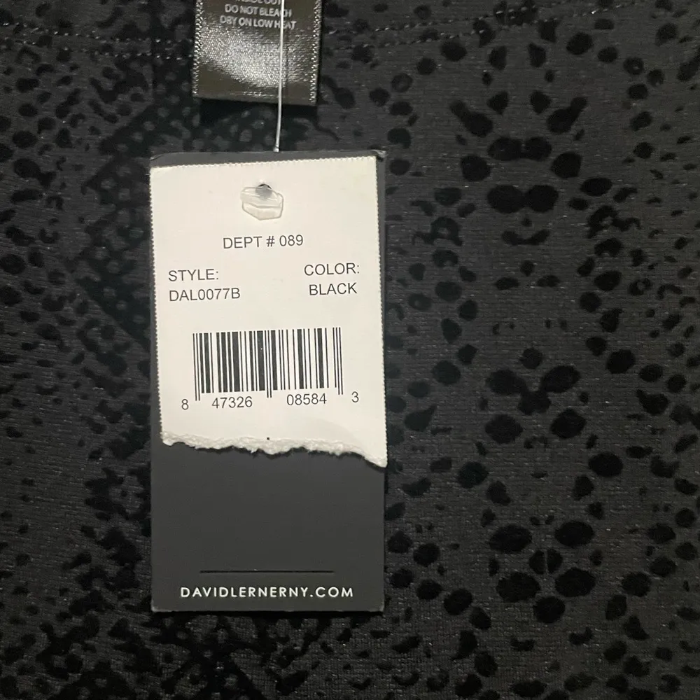 NWT David Lerner New York Snake Print Flocked Classic Leggings - Image 6