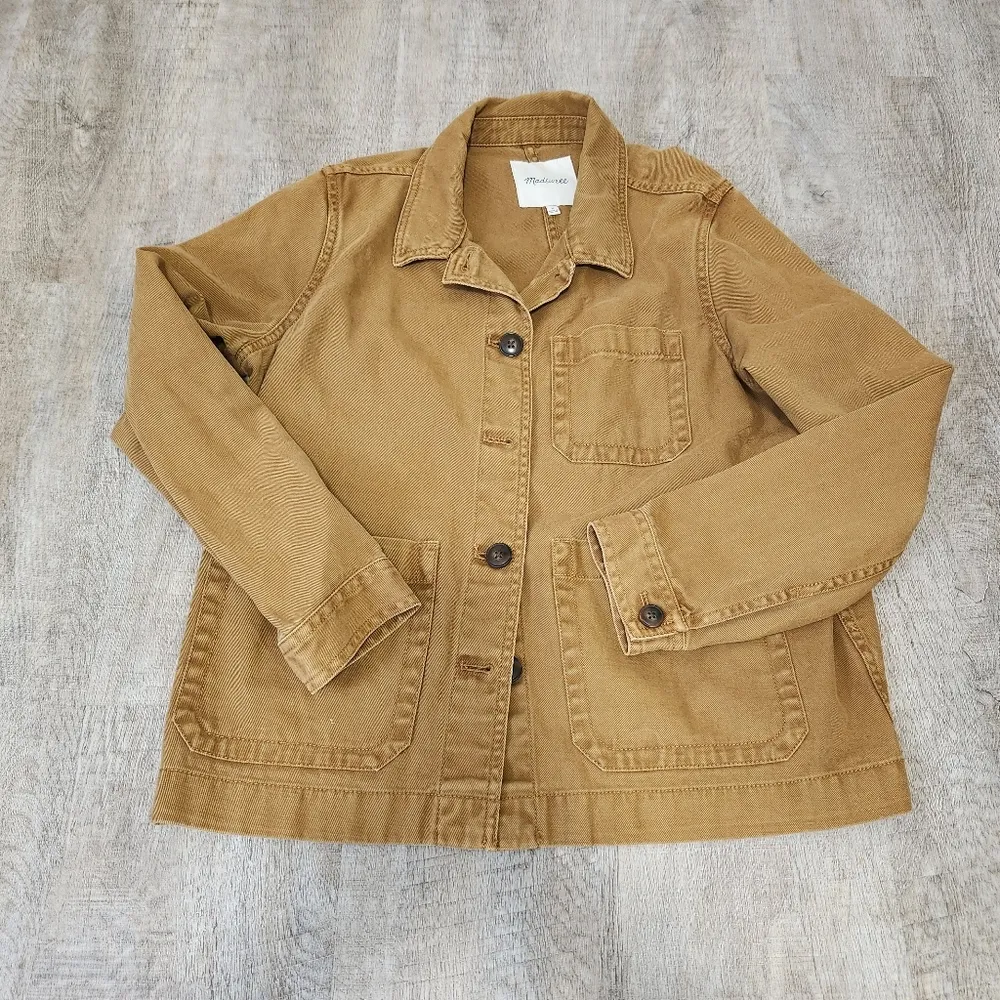 EUC Madewell Canvas Chore Jacket Size Medium - Image 3