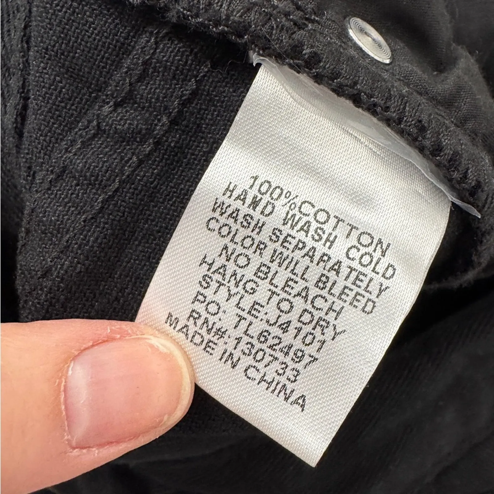 Umgee Black Wide Leg Cropped Jeans Women’s 7 Casual Classic Denim New - Image 10