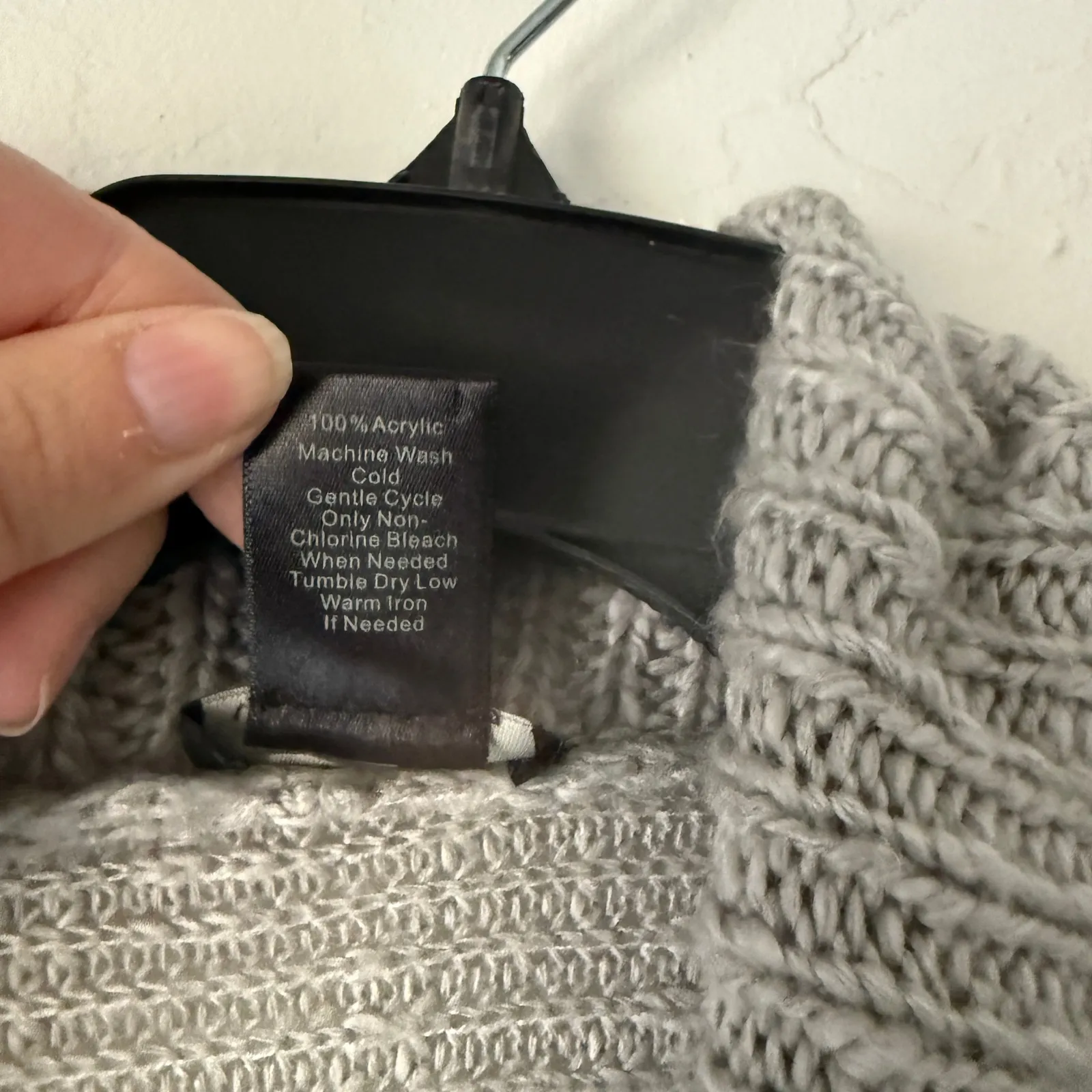 Ann Taylor XL Gray Ribbed Open Front Cardigan Long‎ Sleeve Sweater Knitwear - Image 7