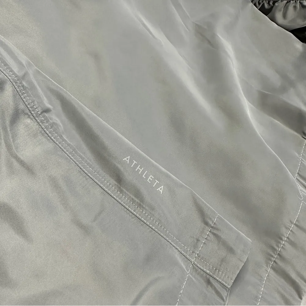 Athleta Wayfarer Bomber Jacket Full Zip Longsleeve Travel in Coastline Blue M - Image 8