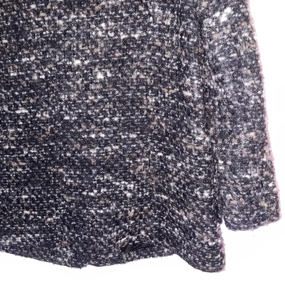 J Jill S Black Tweed Pea Coat Longline Jacket - Image 7