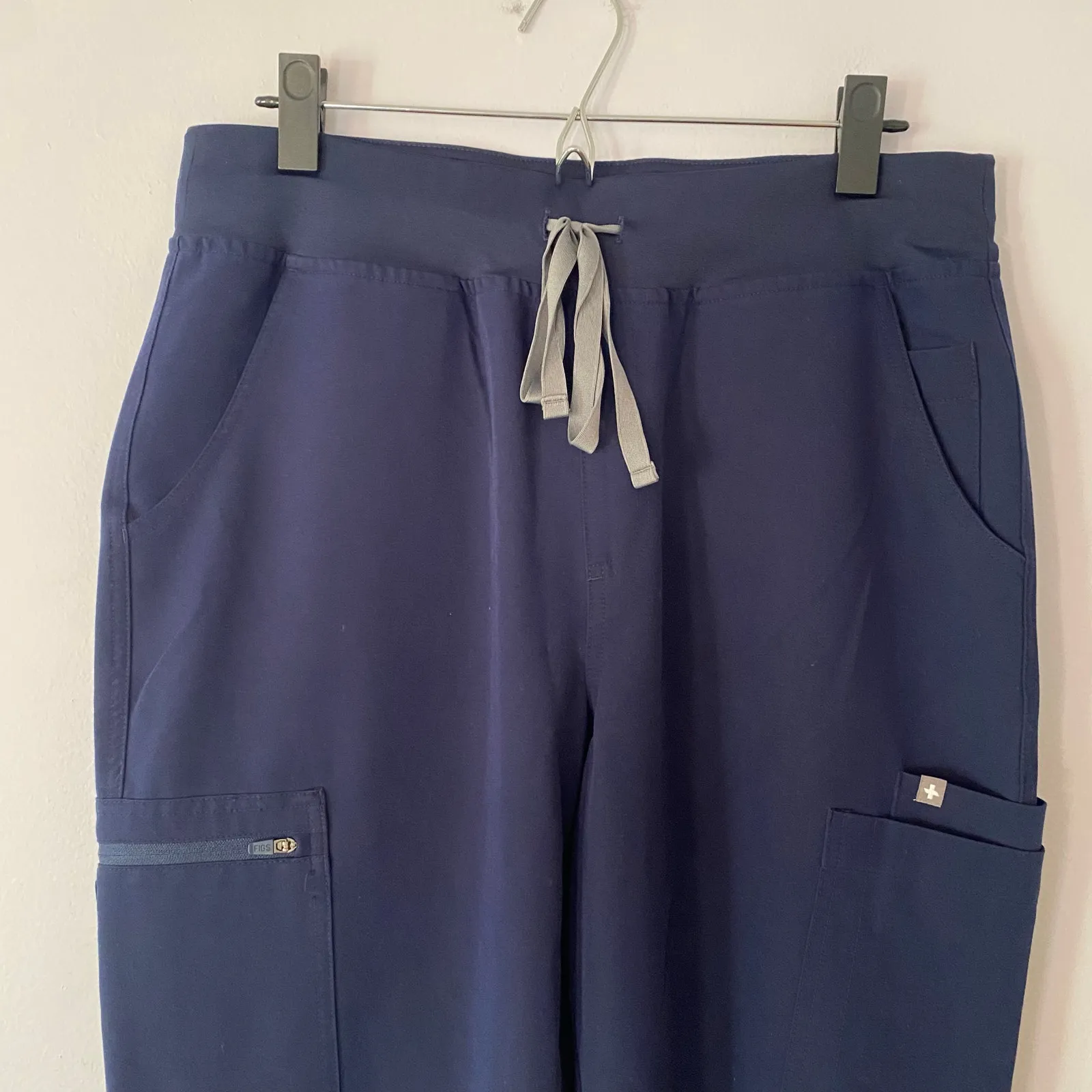 FIGS Navy Blue Yola Straight Scrub Pants Uniform Nurse Dr Women size Large Tall - Image 3