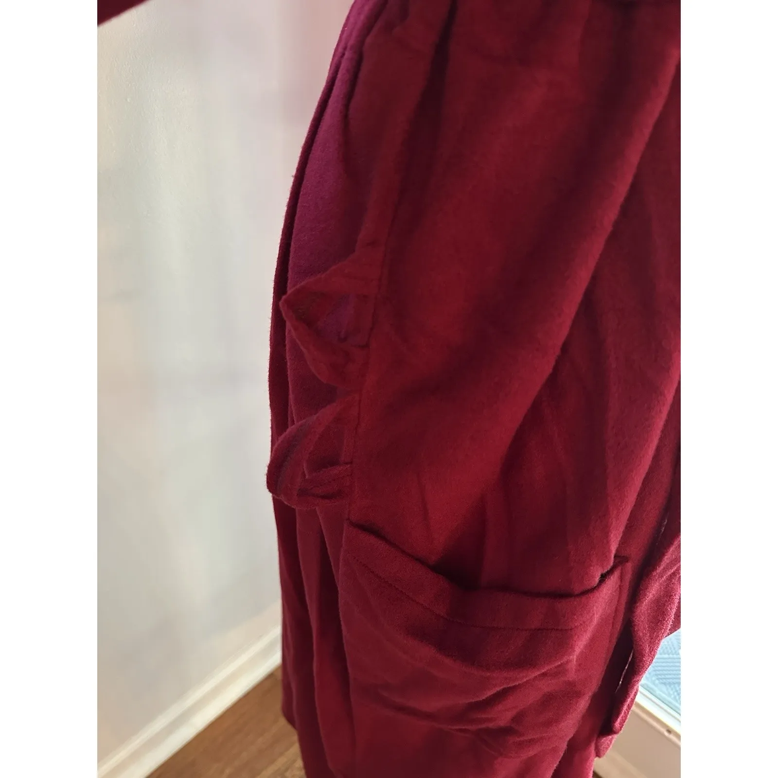 Vintage Robe~King Of The Robe~ Red Pockets Tie 70s 80s NEW Old Stock One Size Size undefined - Image 3