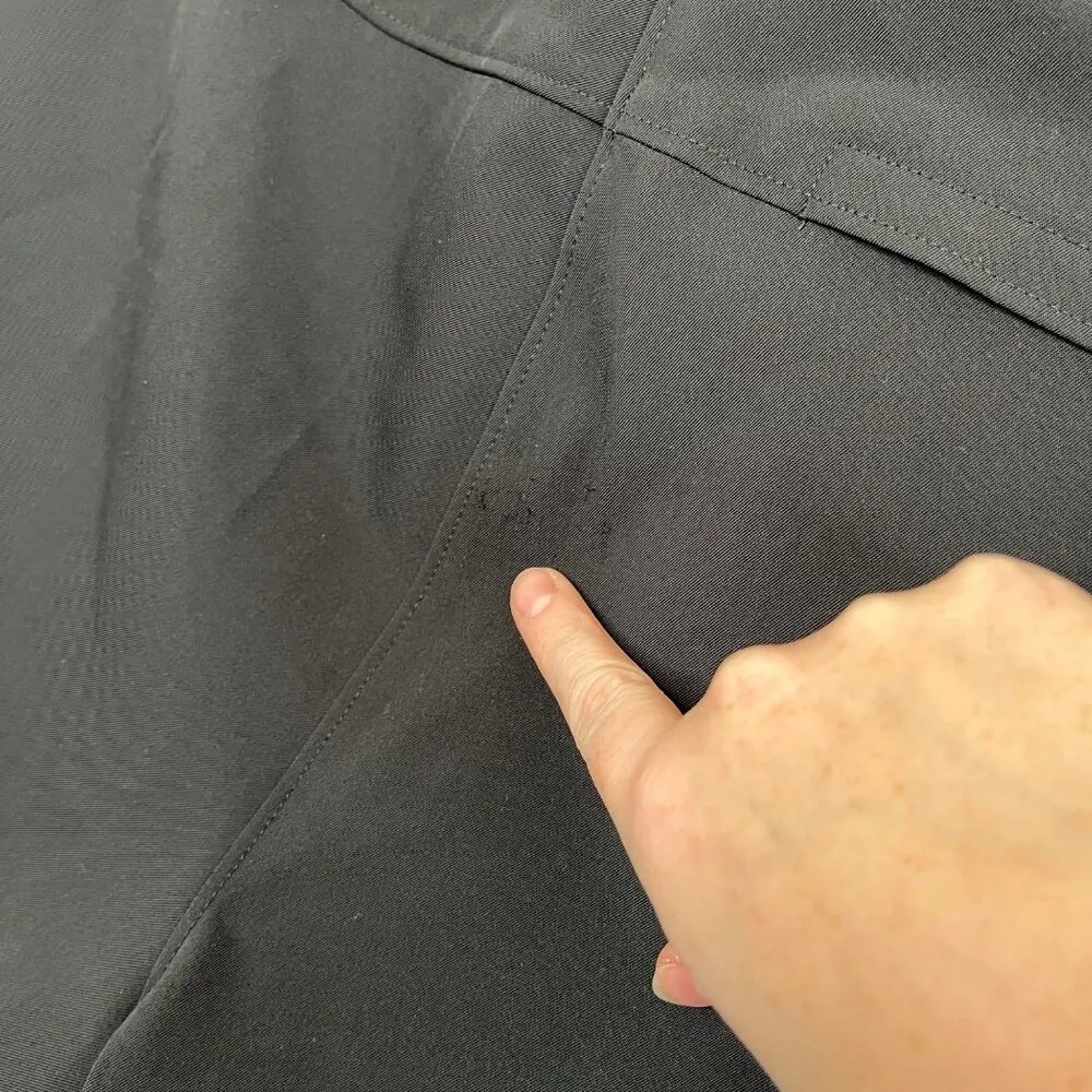 Theory Womens Black Go Pant Becker Straight-Leg Crop Dress Pants Size 6 - Image 9