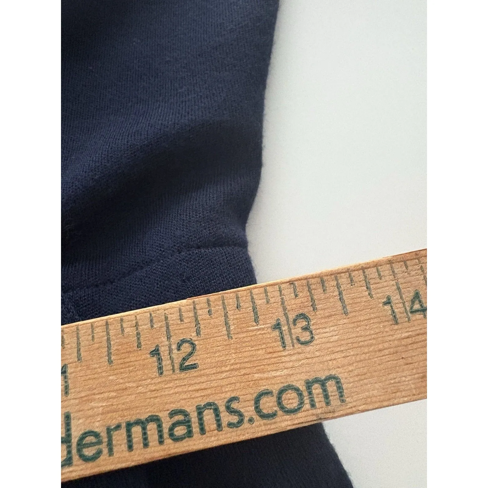 Vintage Adele Simpson Wrap Dress Size 6 Navy Blue Heritage Quiet Luxury Bergdorf - Image 14