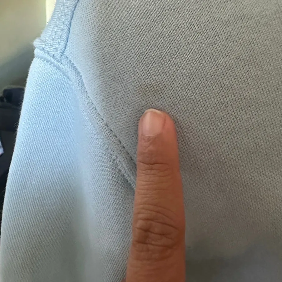 Carhartt Women’s Light Blue Graphic Hoodie | Relaxed Fit | Logo Sleeve - Image 4