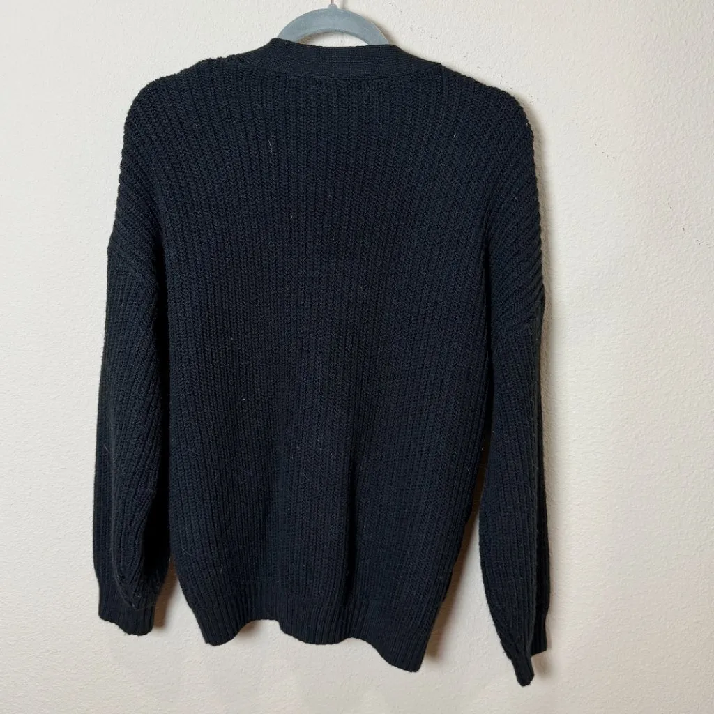 WILD FABLE Mixed Cable Knit Chunky Cardigan Sweater Size Medium - Image 7