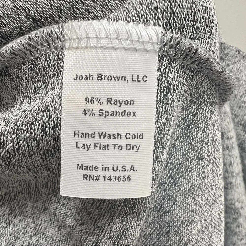 NWT Joah Brown Soleil Open Front Long Cardigan Lightweight in Salt & Pepper Gray - Image 12