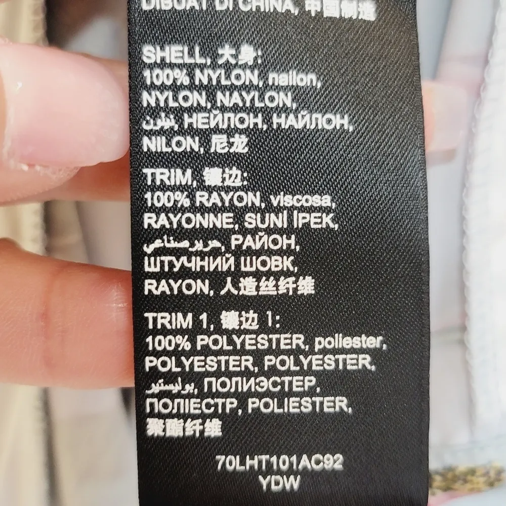 Bebe Floral Embroidery, Spaghetti Strap, Slip Dress Size: 2 - Image 15