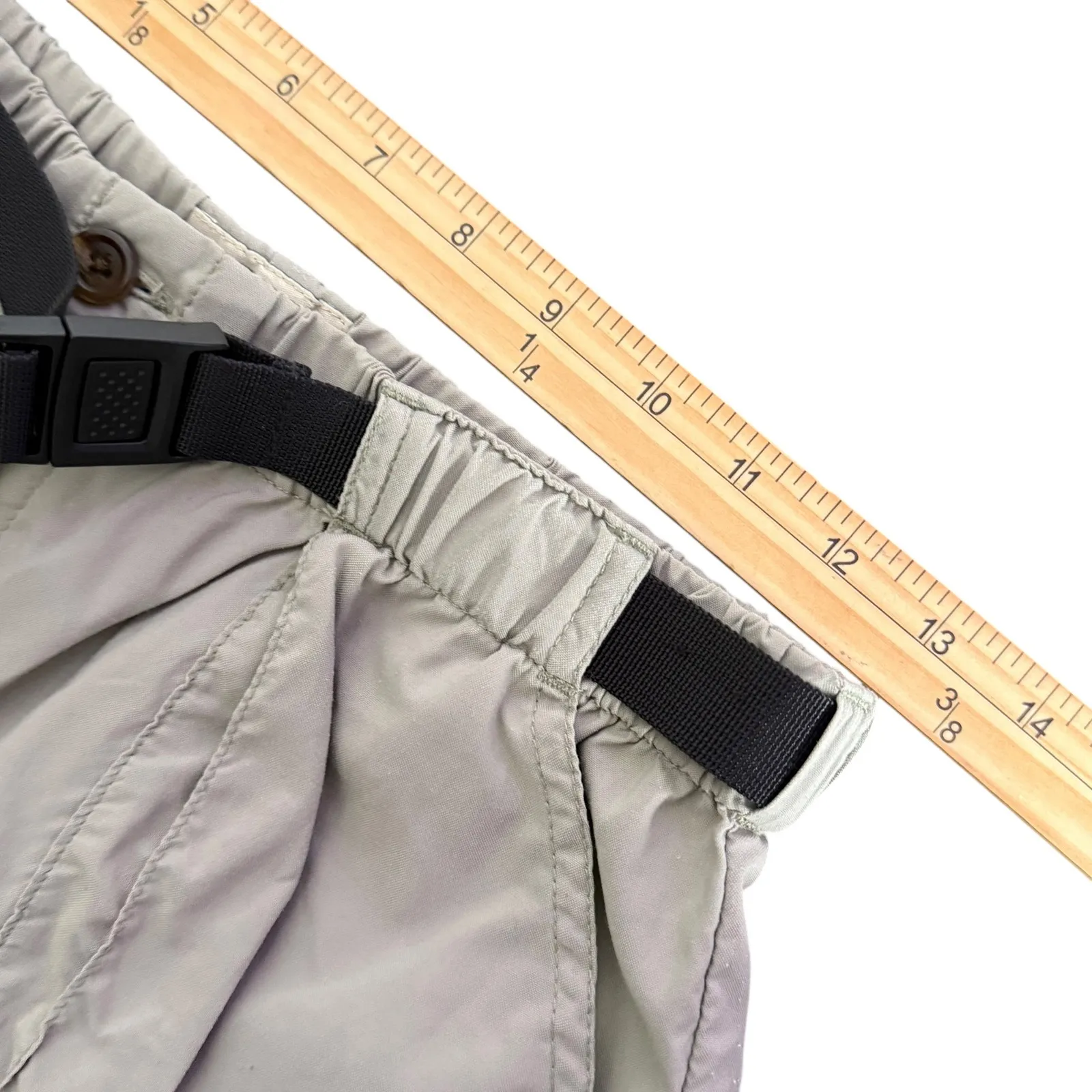 L.L.Bean Women's‎ Nylon Hiking Shorts Green Lightweight Belted Outdoor Small - Image 7