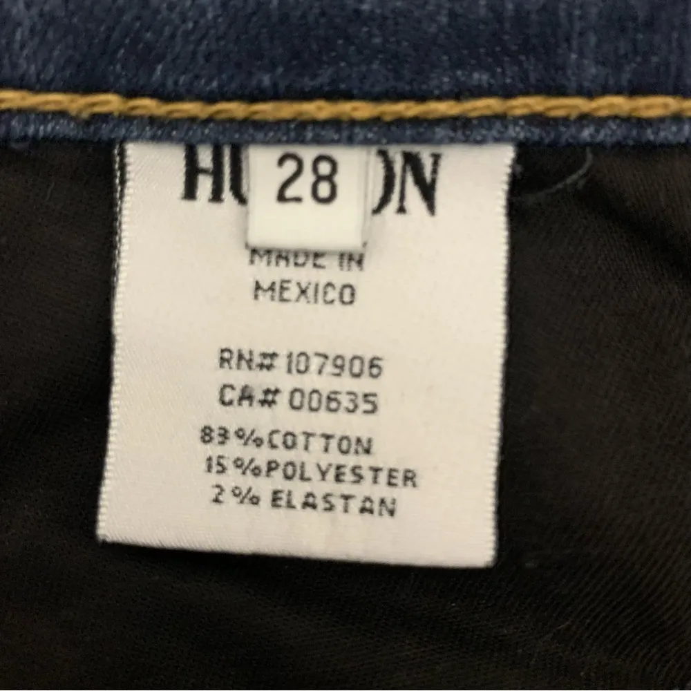 EUC Hudson Nico Mid Rise Super Skinny Dark Wash Jeans Size 28 - Image 10