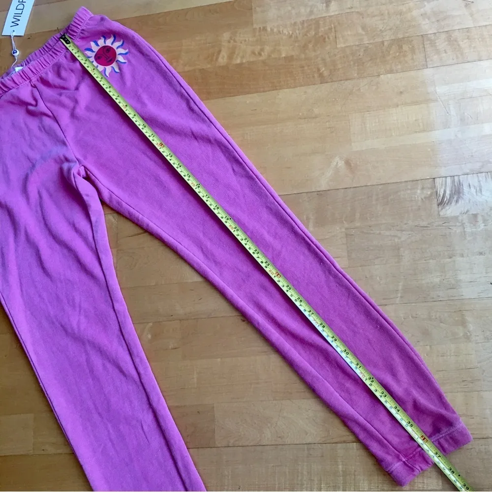 Wildfox “Del Sol Knox Pant” Sunshine Joggers, Bubblegum Pink, Yellow, Size XS - Image 12