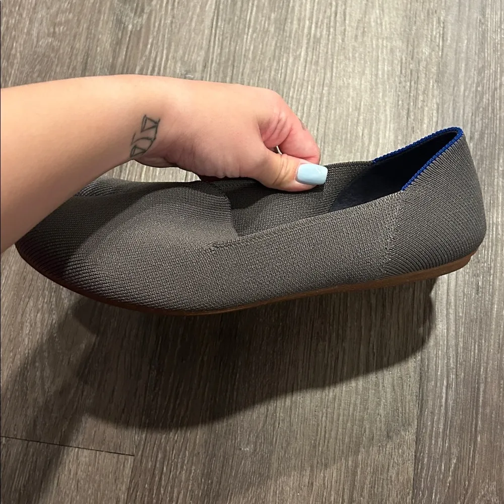 Rothy’s Gray Loafer Ballet Flats Work Career Office Casual Size 7.5 - Image 3