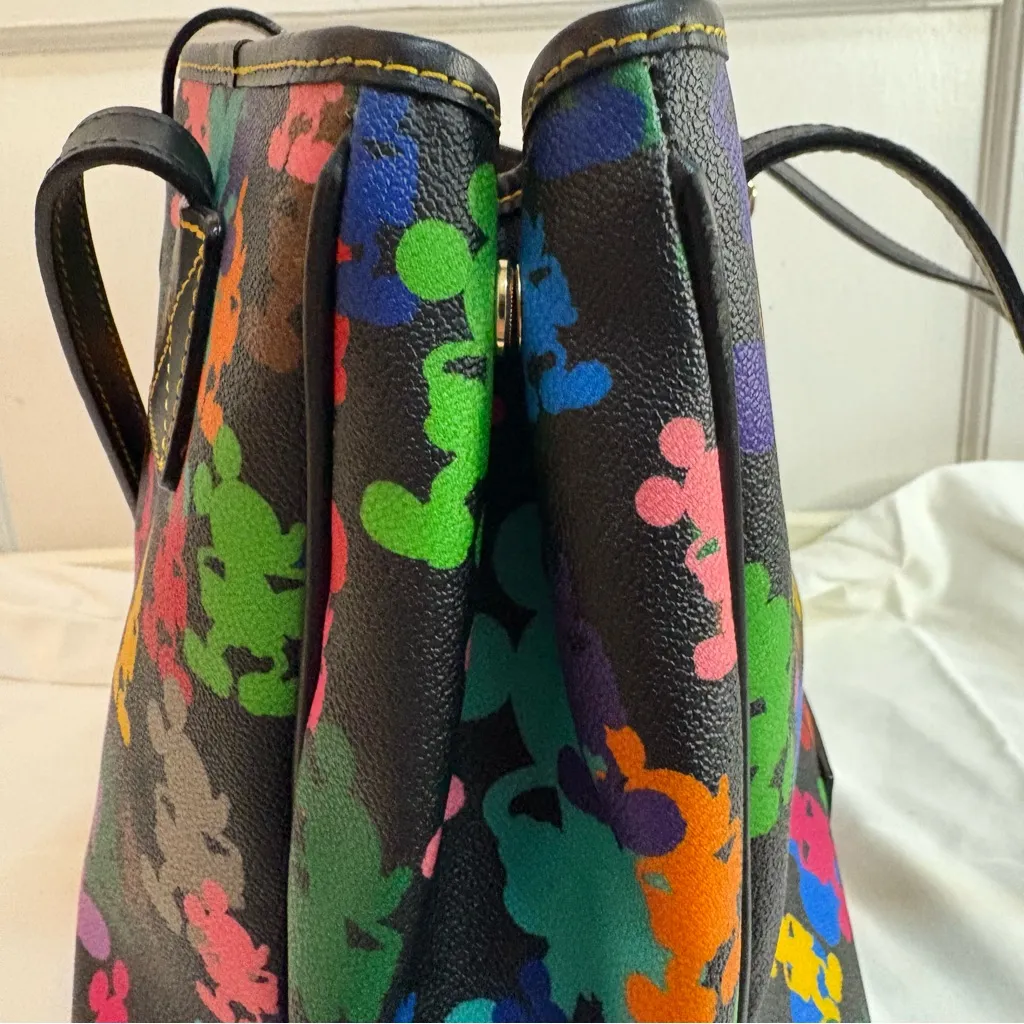 Dooney & Bourke Disney "Wonder Mickey Silhouettes" medium tote bag 2010 - Image 6