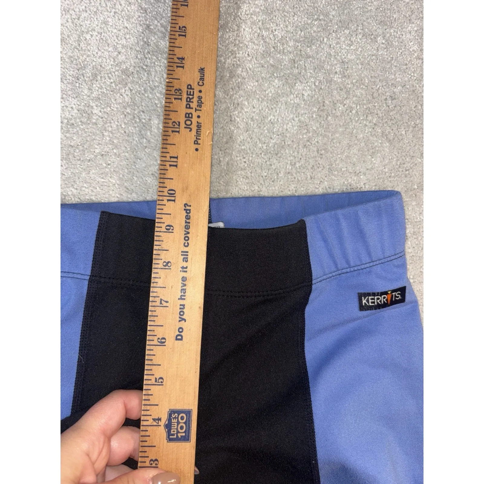 Kerrits Flow Rise KneePatch Performance Riding Tights Blue Size Small Women's - Image 8