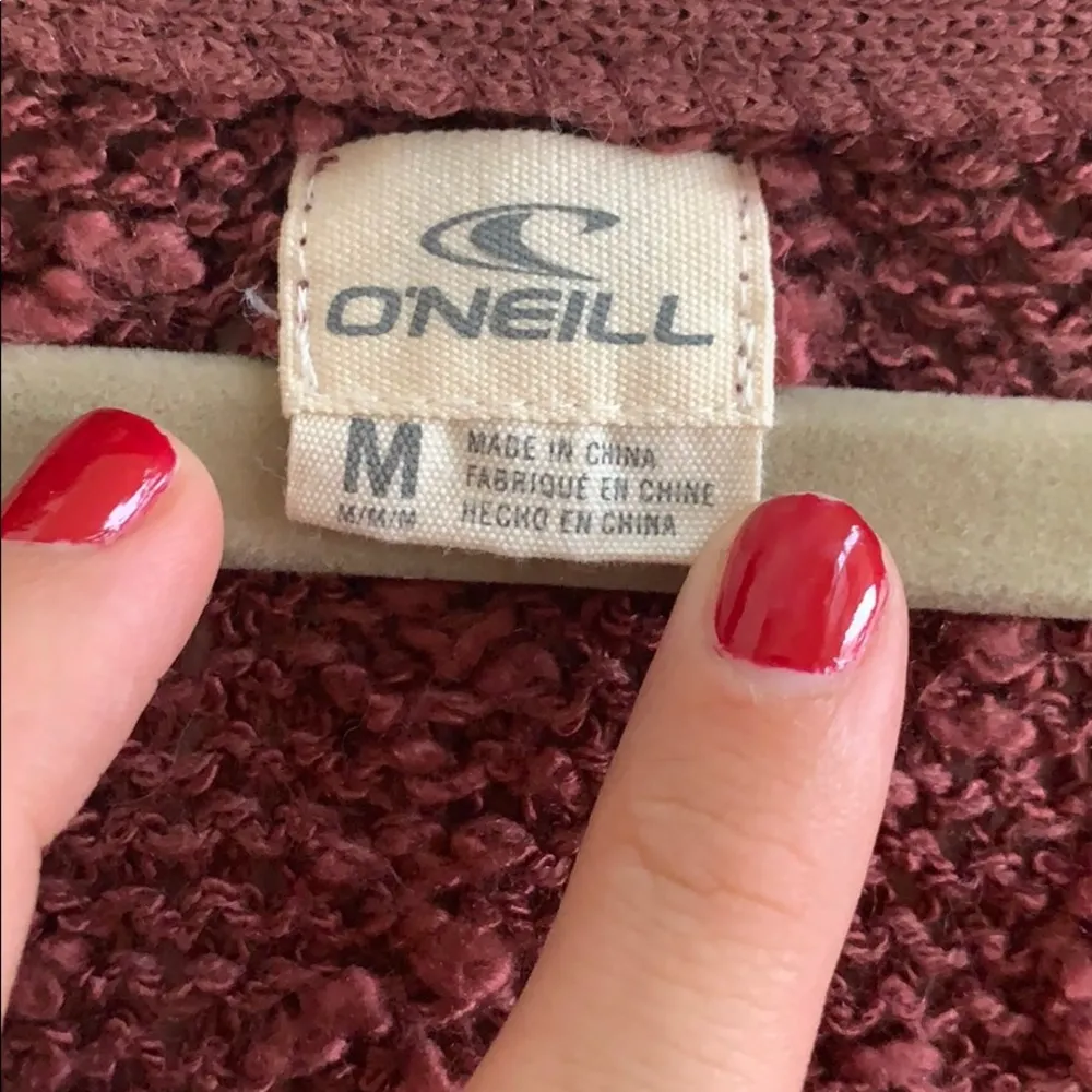 O’neill burgundy sweater like top size XXL! - Image 2