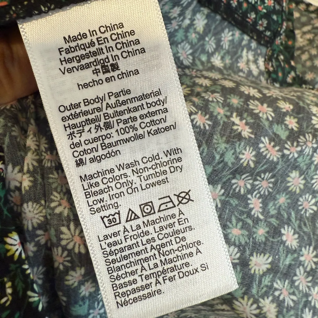 J. CREW Delilah Dress‎ in Liberty Marguerite Fabric NWT Small Tall - Image 7