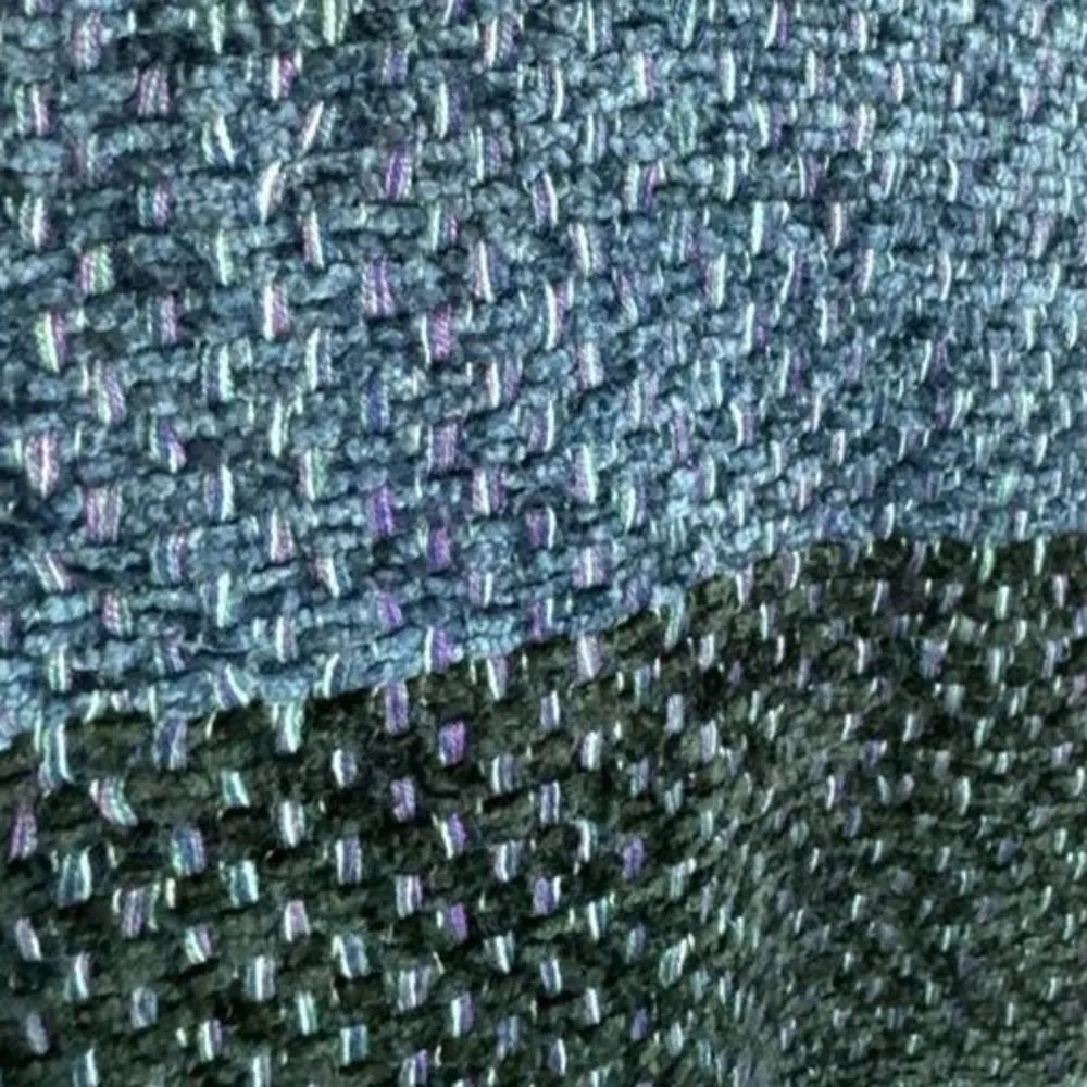 Vintage Westbound Womens Blue Cotton Tweed Striped Full Zip Vest sz XL 1980s - Image 5