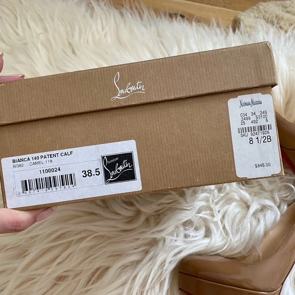 Camel Patent Bianca High Heels - Image 2