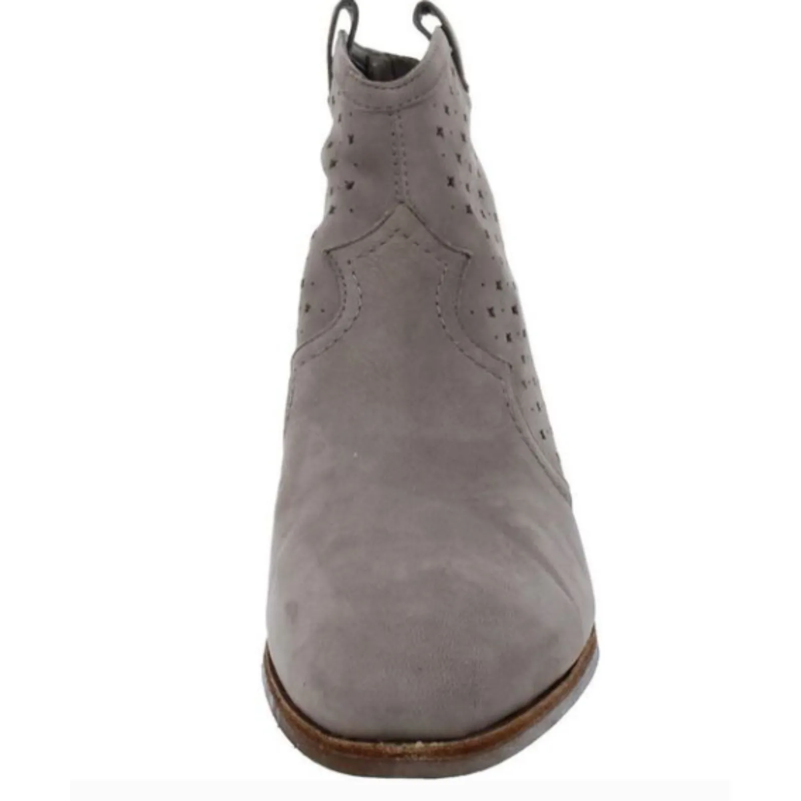 NWT Sam Edelman Womens Reynolds Leather Heels Ankle Boots Taupe Sz 10.5 - Image 6