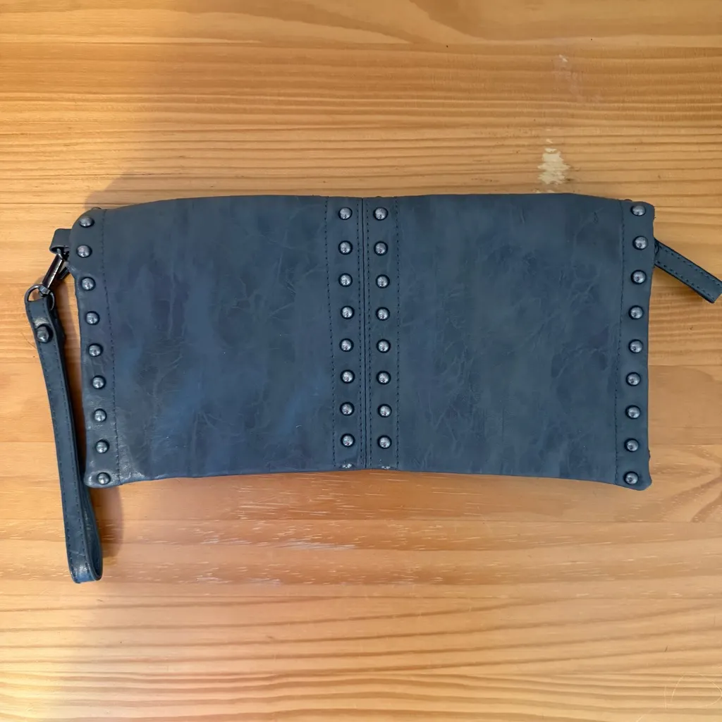 Big Buddha  Studded Fold Over Clutch - Image 4