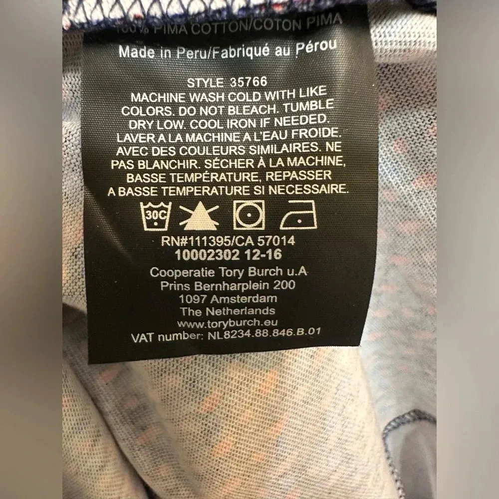 NWOT Authentic TORY BURCH Jenny Dress in Navy Sea Ocho Rios - Image 7