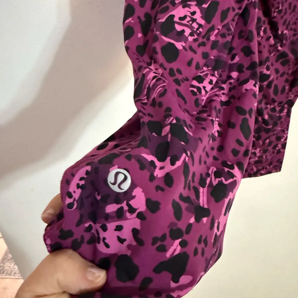 Lululemon Base Pace Vibrant Magenta Patterned Leggings - Image 8