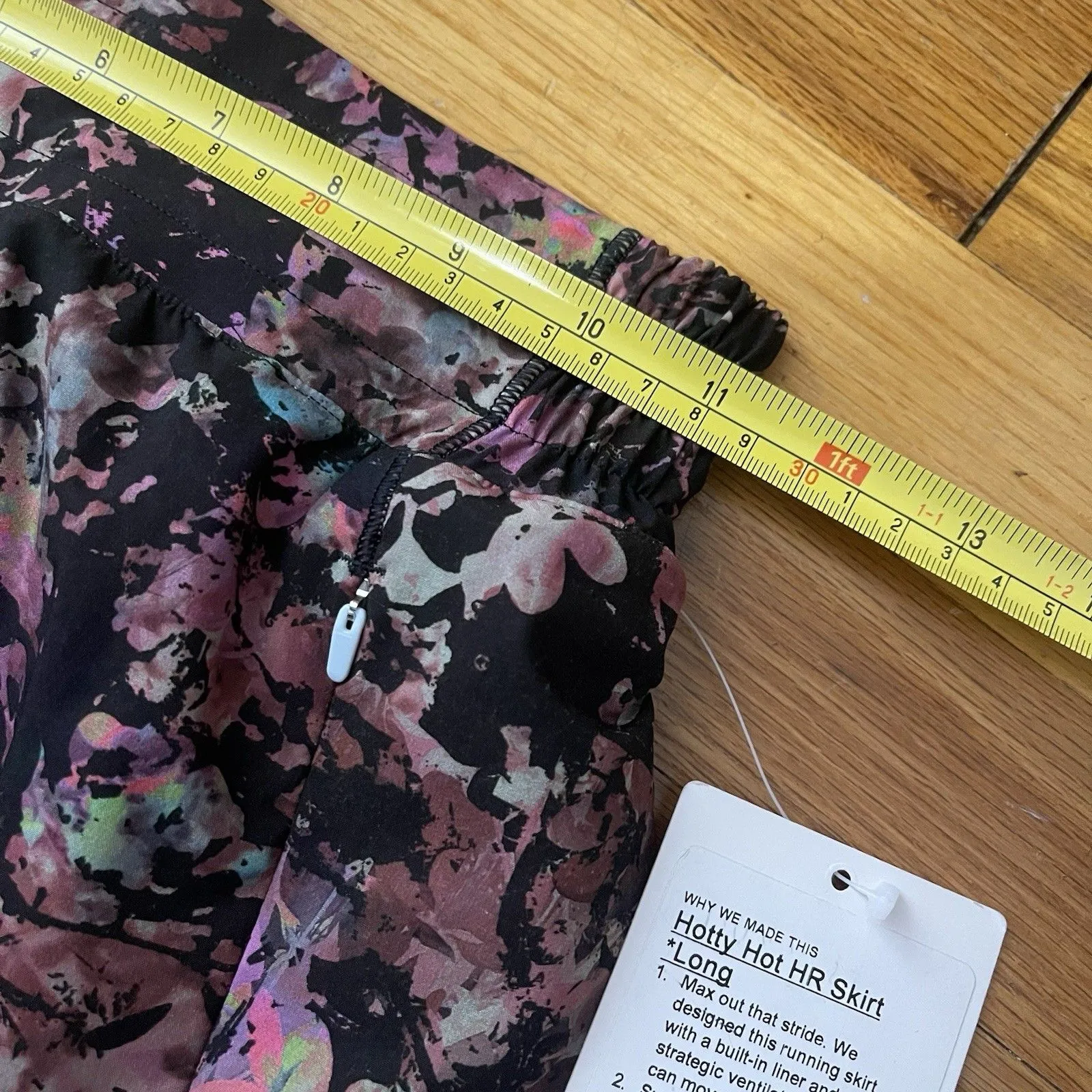 LULULEMON Hotty Hot HR Skirt Long Size 0 Multicolor NEW Active Skort Athleisure - Image 7