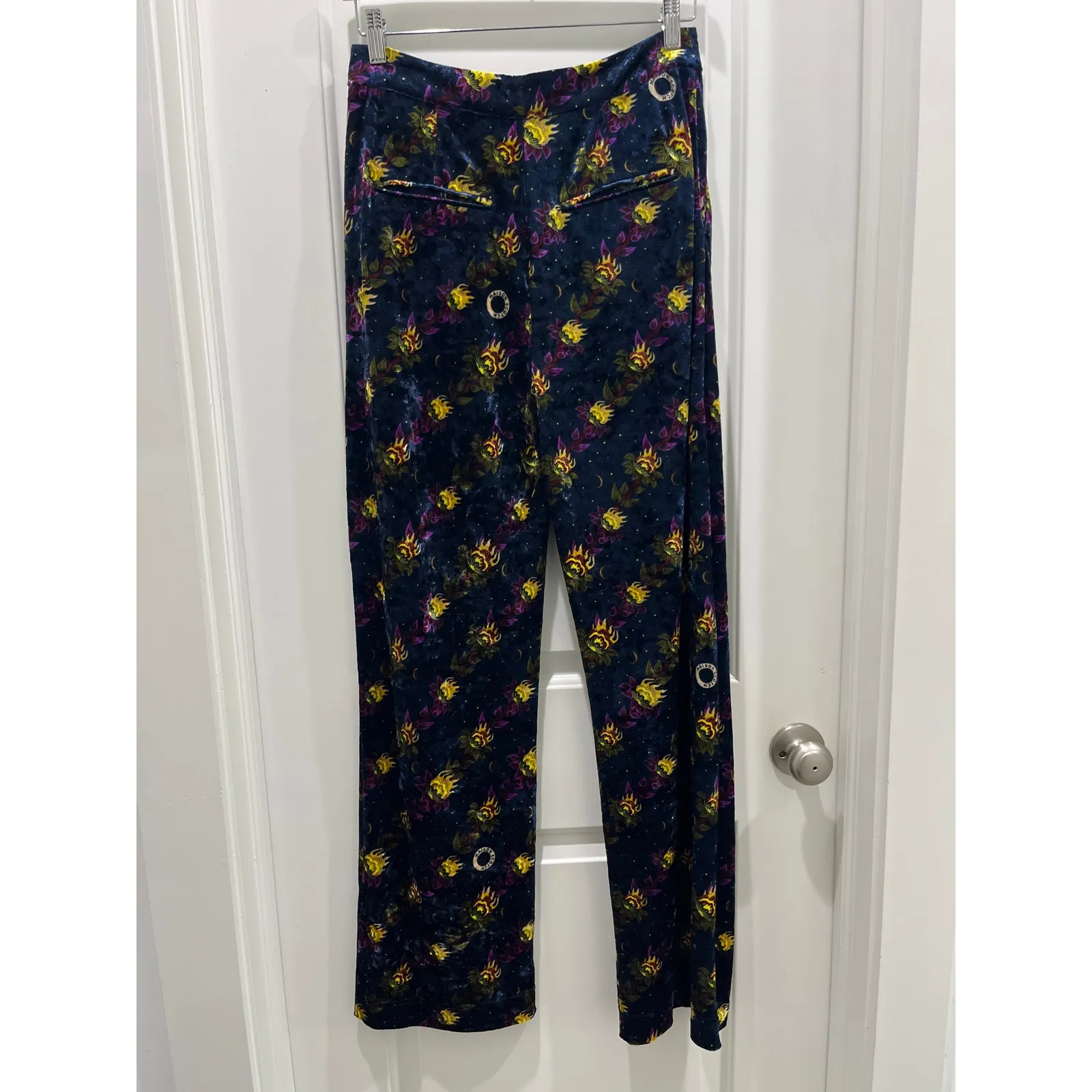 Scotch & Soda Tailored Wide-Leg Velvet Pants Sz S - Image 8