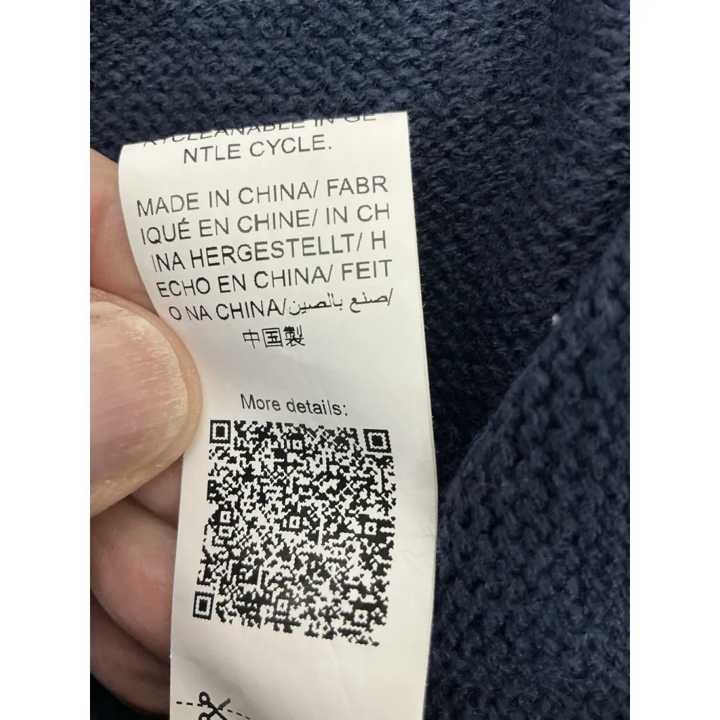 Womans Shein Curve 2 XL Navy Long Sleeve Pullover Sweater Arm Pattern - Image 5