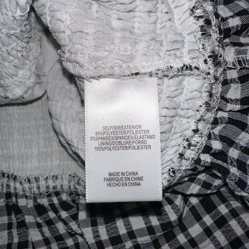 WAYF Checkered Peplum Top - Image 7