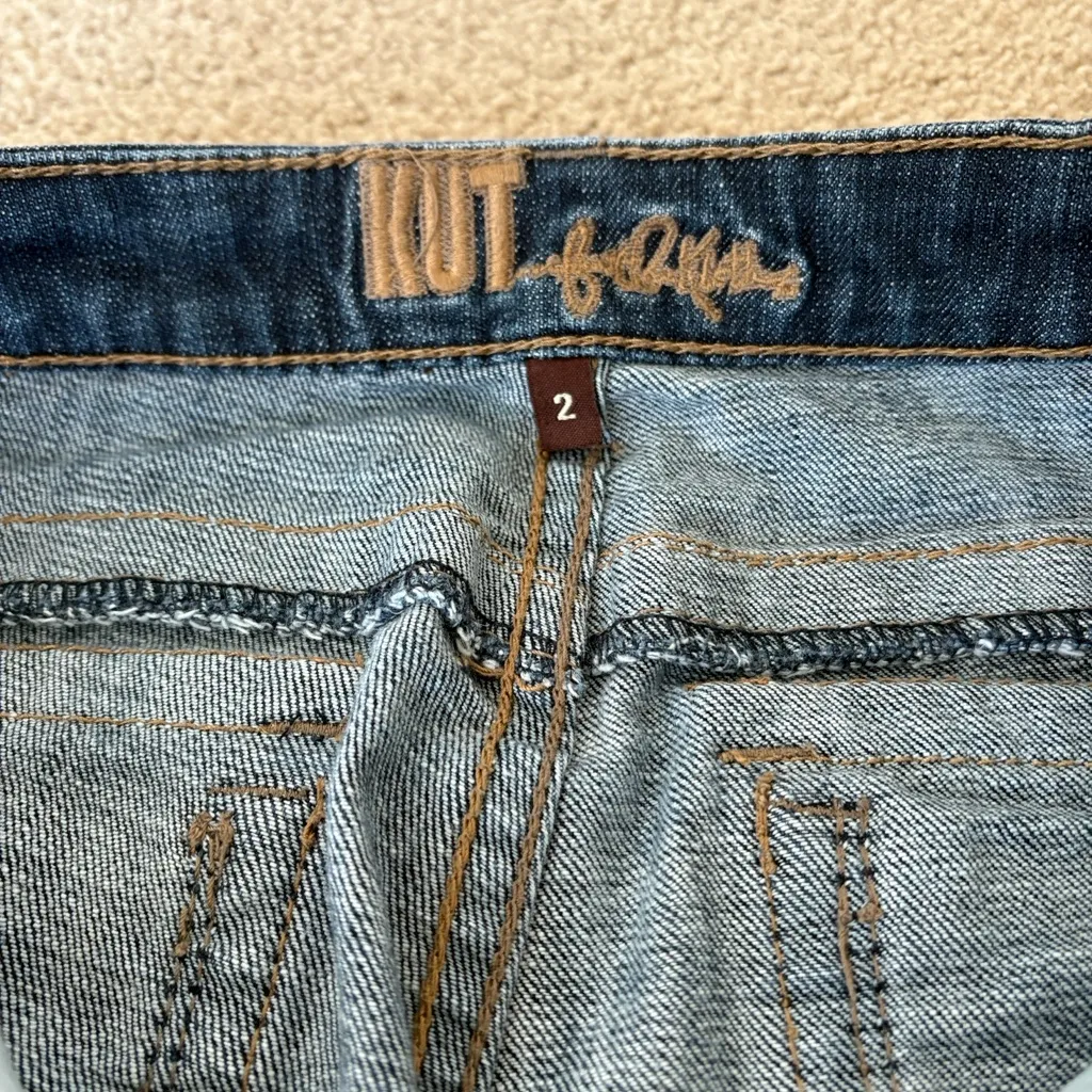 Kut from the Kloth Dark Wash Bermuda Shorts - Image 3