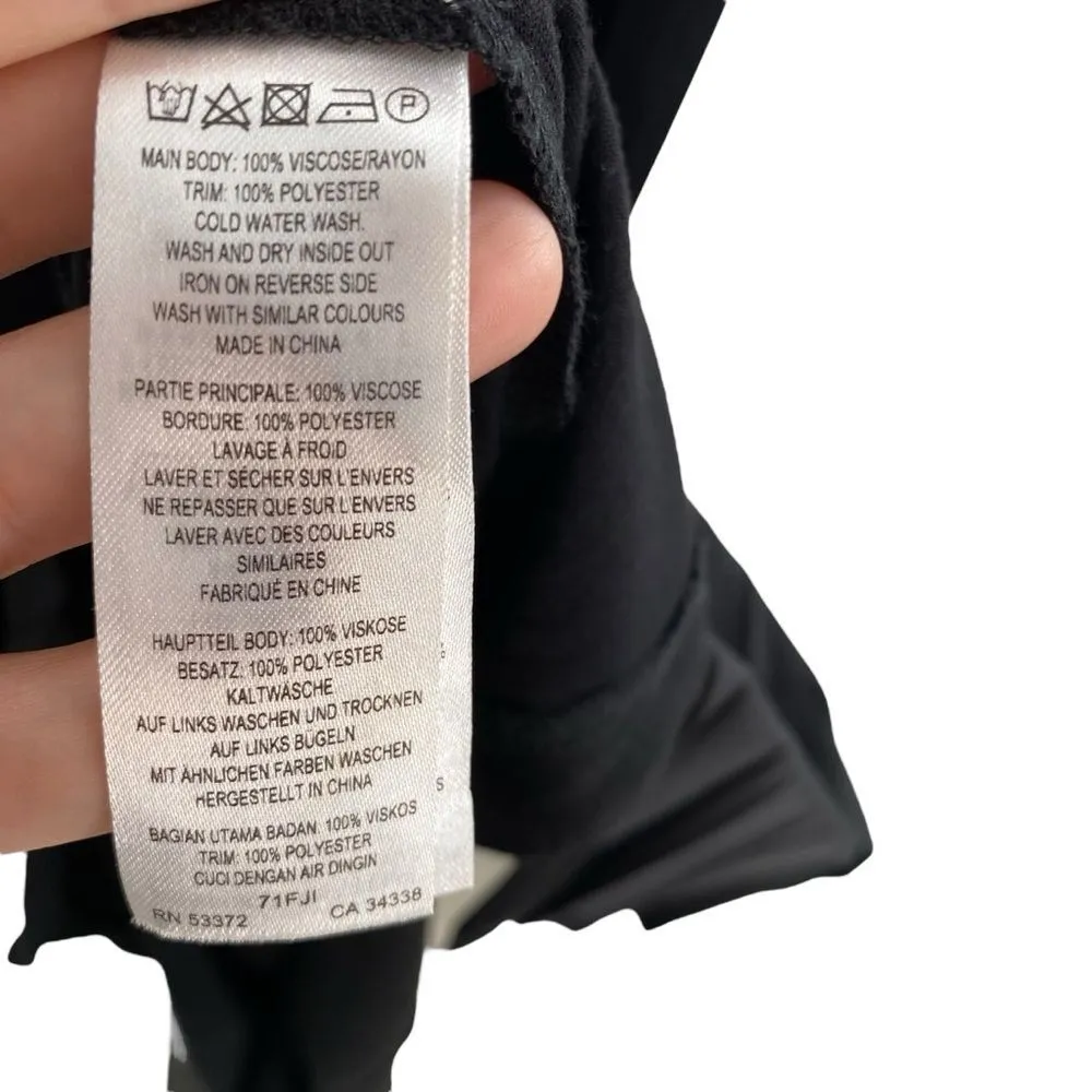 French Connection Women’s 0 Accordion Pleat Cocktail Dress Black LBD Knee Length - Image 9