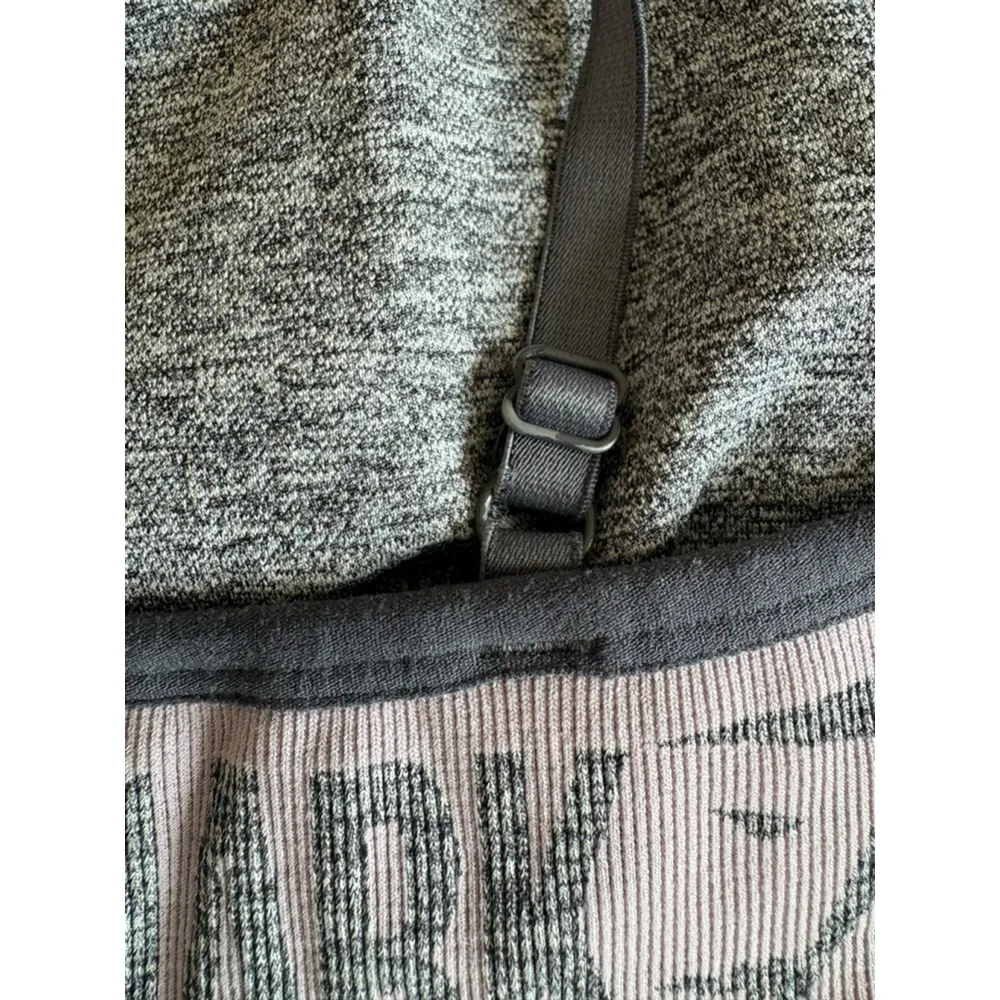 Gymshark FLEX STRAPPY SPORTS BRA gray pink XS - Image 3