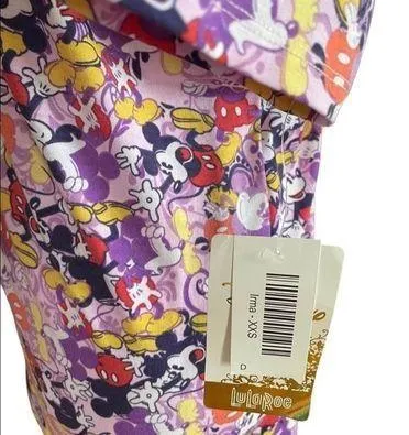 XXS Irma Top • Disney Collection • Mickey Mouse • Purple • High-Low •NWT - Image 8