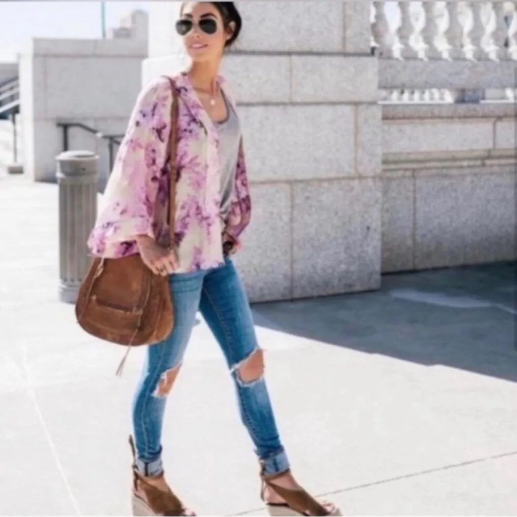 Anthropologie ERFURT Sefrina Floral Kimono Open Front Size OS - Image 15