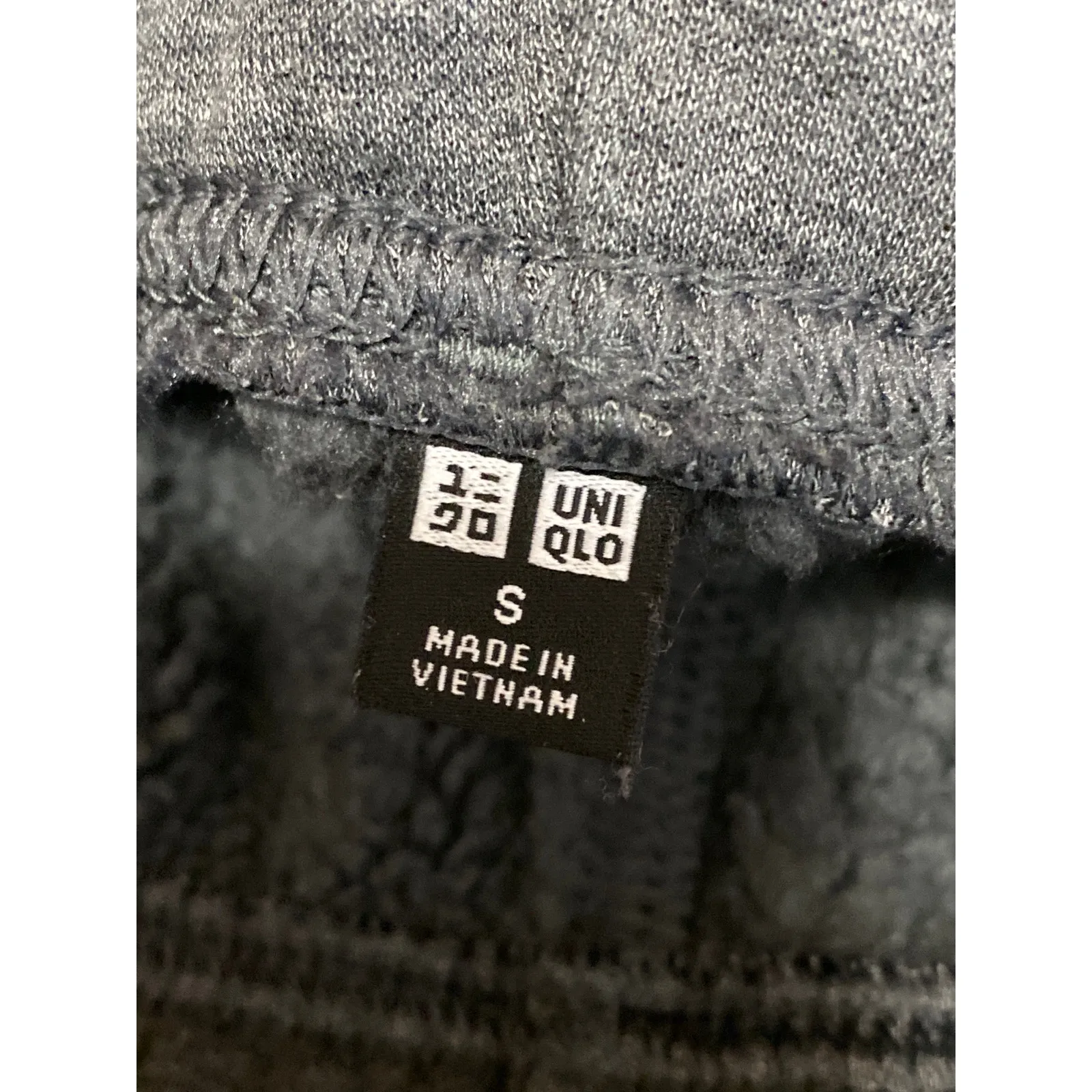 Uniqlo Gray Elastic Waist High Rise Tapered Track Jogger Trousers Sweat Pants S - Image 5